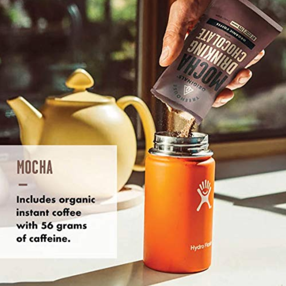 Treehouse Originals - Wholesale Hot Cocoa Mix/Kit - Mocha InstaCoffee Organic Dark Hot Chocolate, Single Serving4