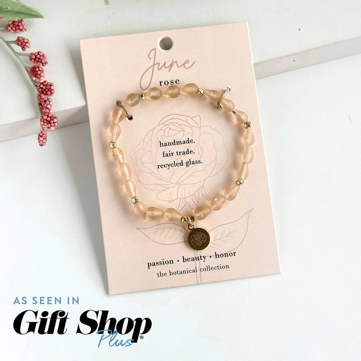 WorldFinds - Wholesale Charm/Dangle Bracelet - June • Birth Flower Bracelet