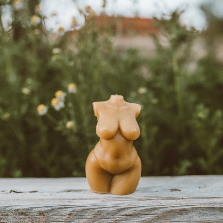 Mother Madre Bees - Wholesale Novelty Candle - Abundant Goddess — Beeswax Affirmation Candle7