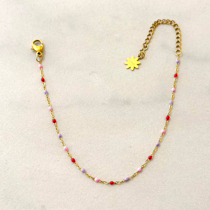 Cassette Barcelona - Wholesale Link & Chain Bracelet - Alicia Enamel Summer Bracelet