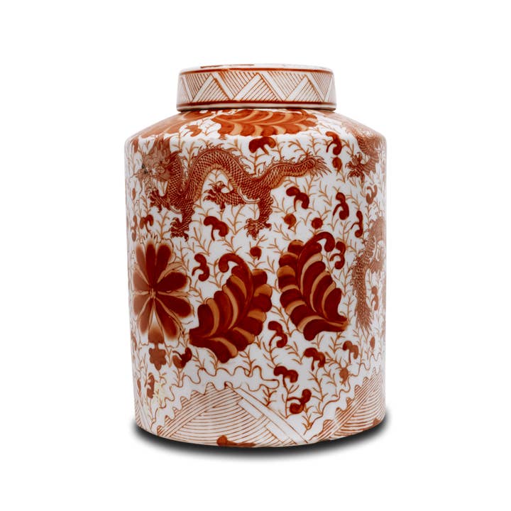 Asian Mix Interior - Wholesale Indoor Pot - Red dragon pot M2