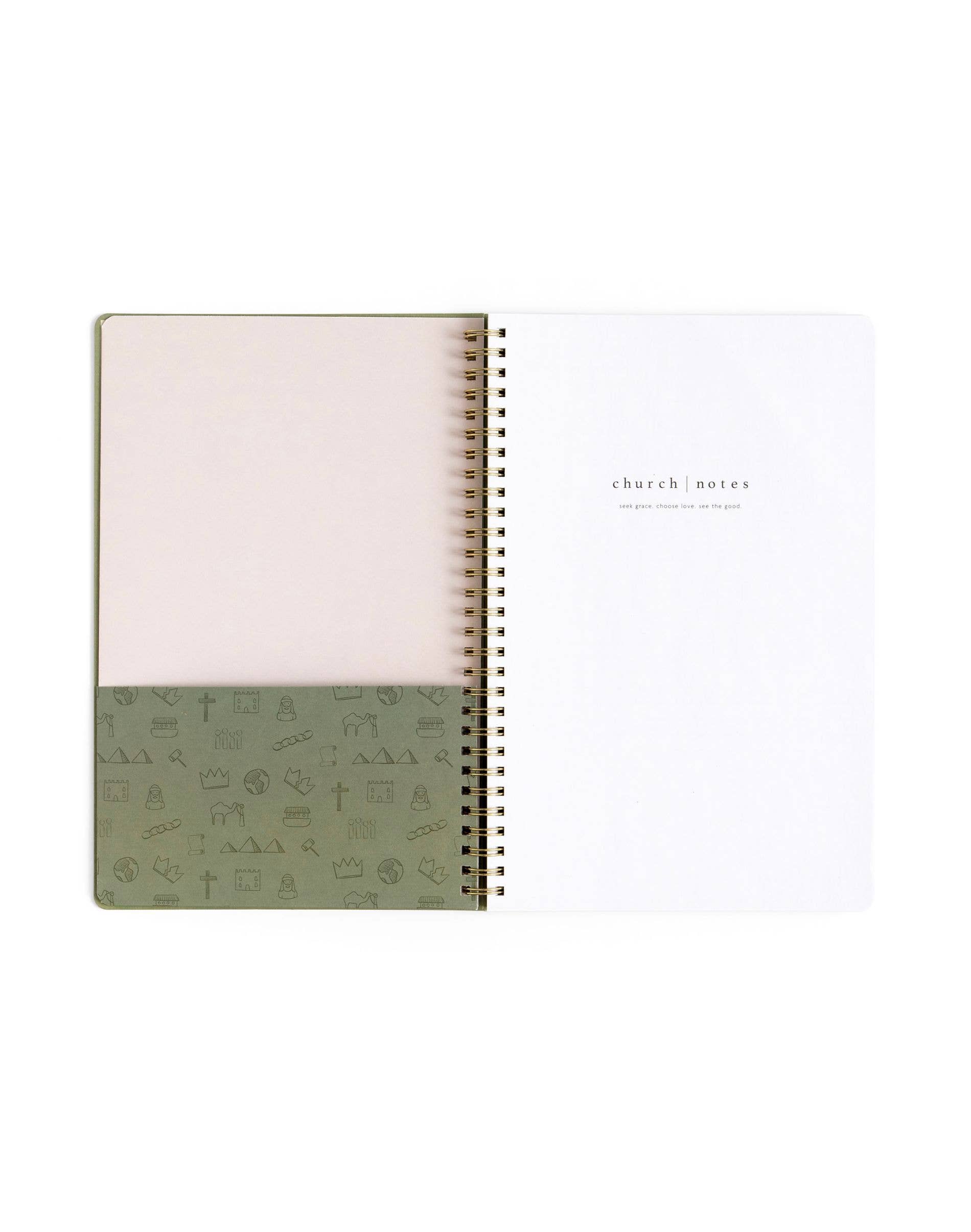 Church Notes Co. - Wholesale Notebook - Olive Church Notes Bible Reference Notebook2