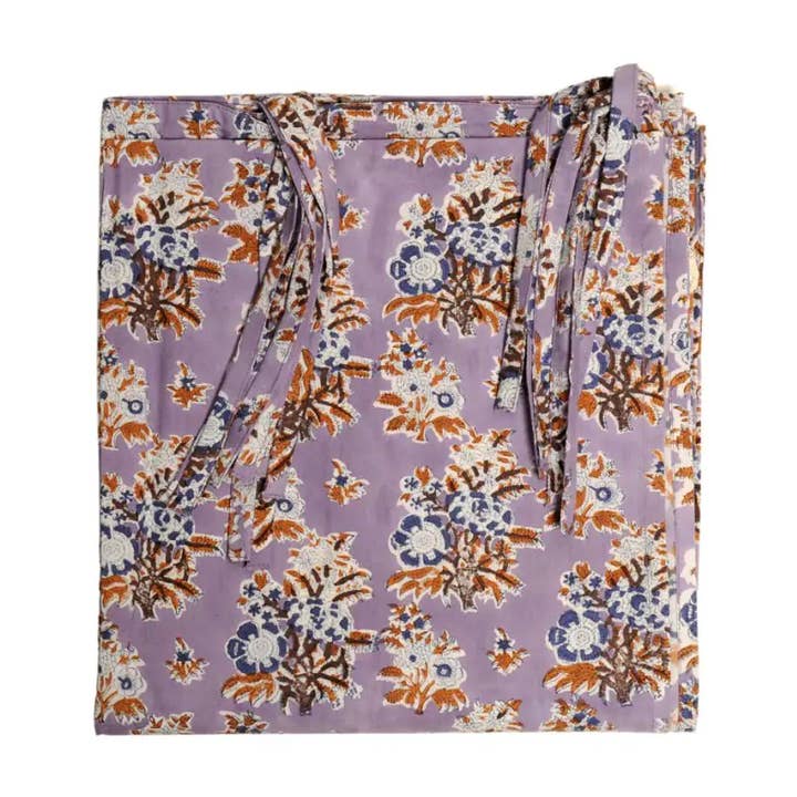 Gardiner 110x250 cm bomull Tryckt Indienne LILA för wholesale av B A O B A B - Maison