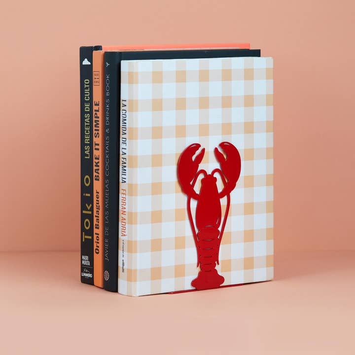 Balvi - Wholesale Book Holder - Bookend, Lobster, red, metal3