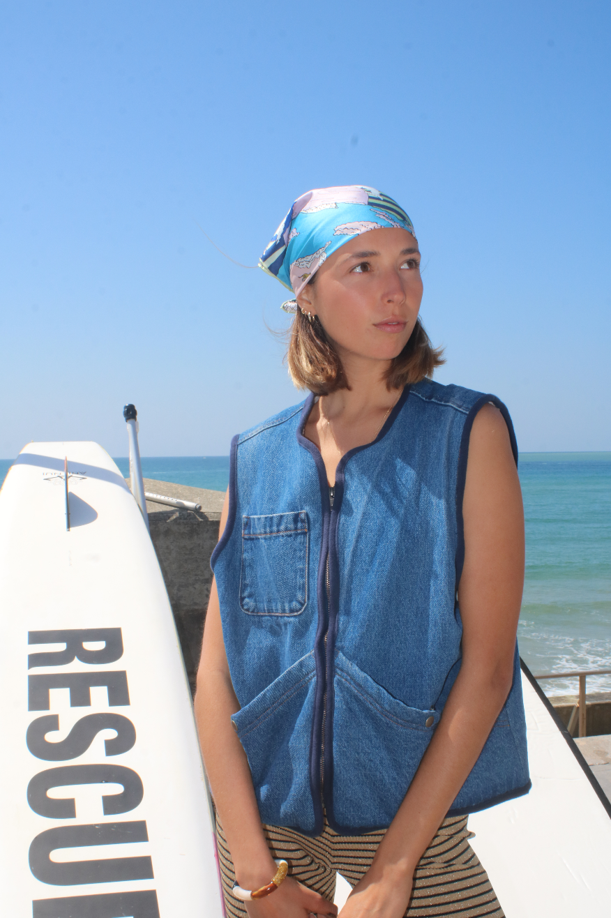 SOIE-MEME - Wholesale Sjaal - Dames - Cote des Basques - exclusieve SOIE-MEME twill bandana5