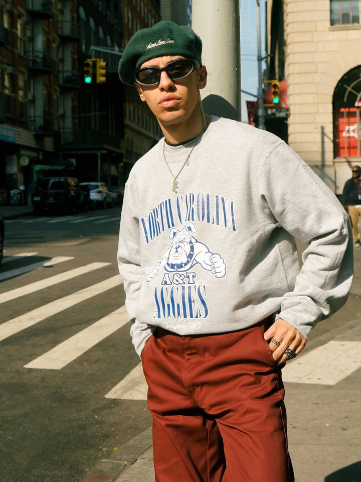 Retro North Carolina A&T Aggies Crewneck for wholesale by 9tofive