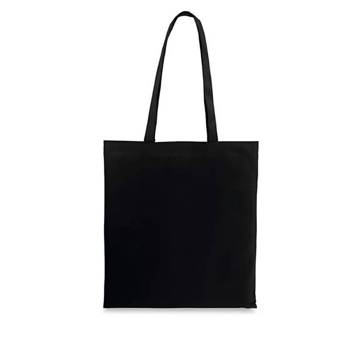 Black Cotton Bag 35x38cm uv4 for wholesale by Atiladecor, Artesanato Lda