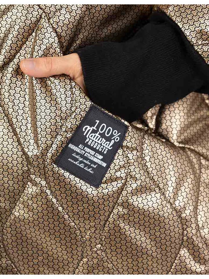 Happy look - Venta al por mayor Plumífero - Mujer - Plumífero extragrande con estampado y efecto metalizados