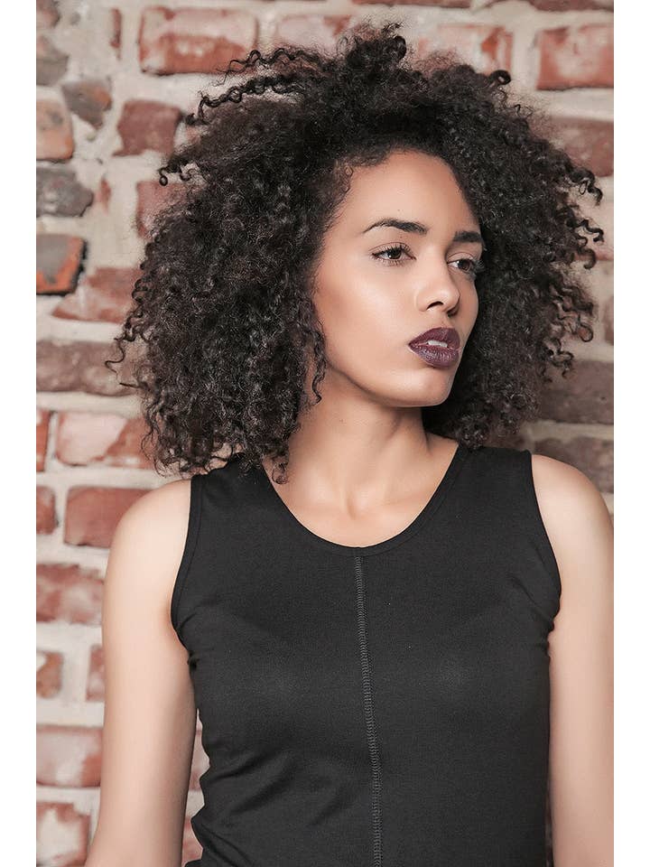 ADEPTT - Wholesale Tank Top - Women's - Classic Black Tank Top In Sublime Cotton Jersey: /Suggi/