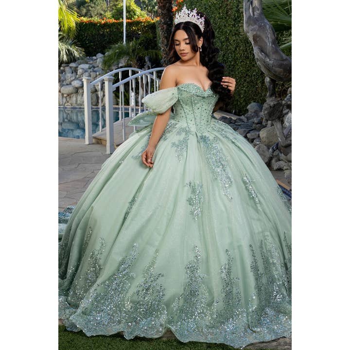 Off Shoulder Sweetheart Extra Wide Ball Gown for wholesale by Babyfox Apparel