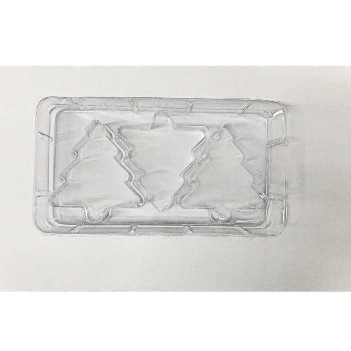 Starlight Wholesale LLC. - Wholesale Wax Melt - 3 Cavity Christmas Tree Wax Melt Clam Shell2