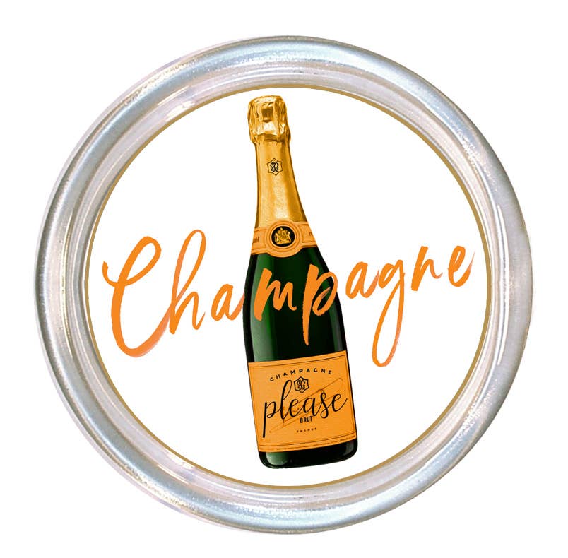 Marye-Kelley - Vente Sous-verre - C6146-Sous-verre Champagne Please blanc2