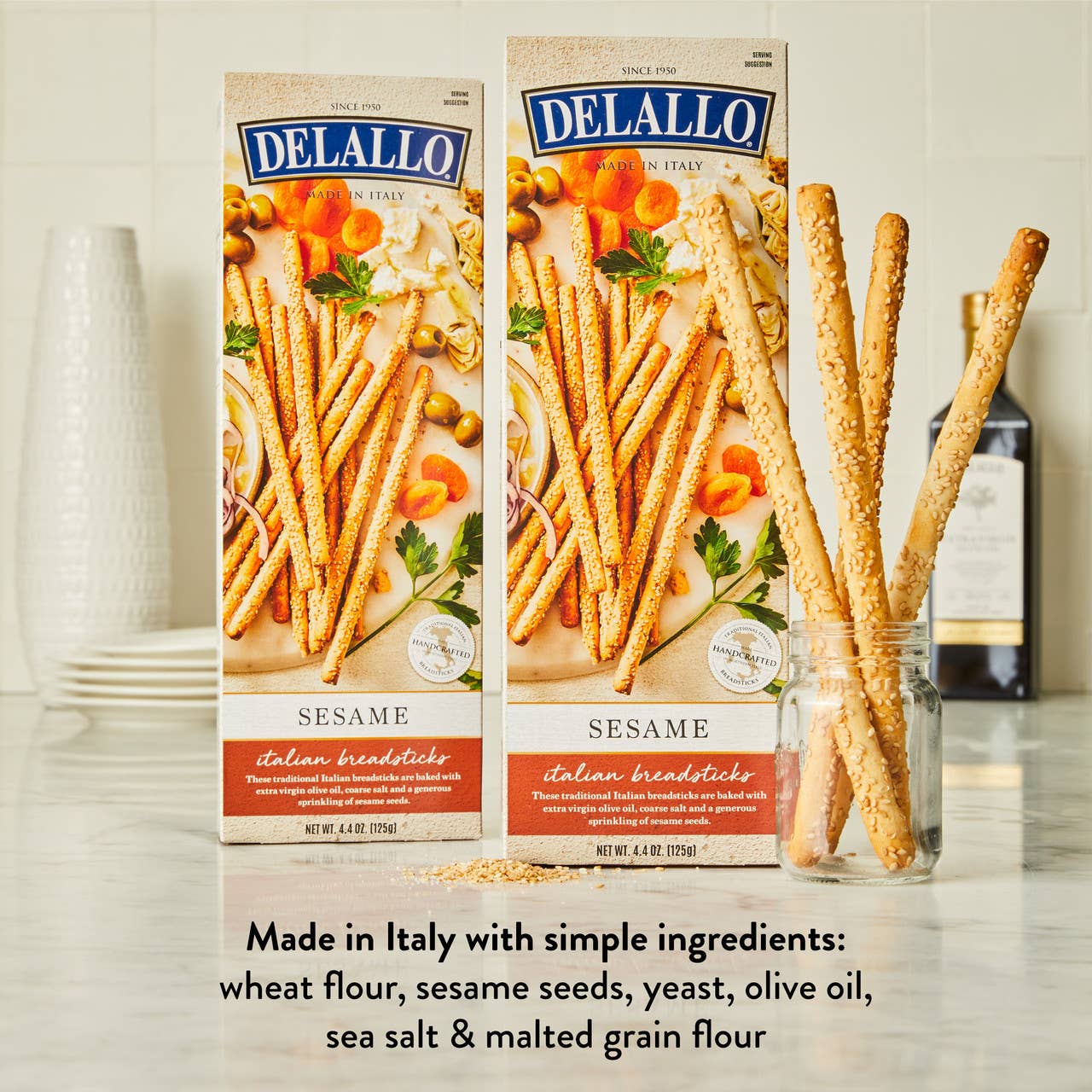 Delallo - Vente Mélange pour pain - Gressins au sésame1