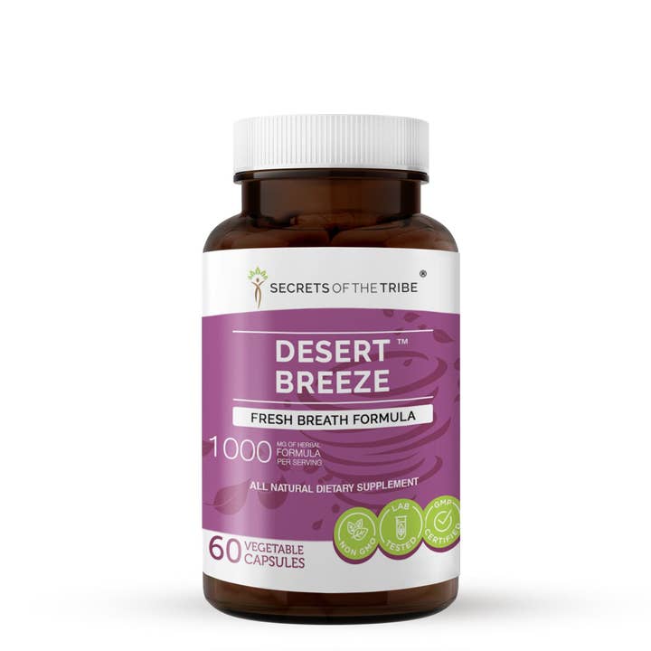 Secrets Of The Tribe - Wholesale Oral supplement/vitamin - Desert Breeze Capsules. Fresh Breath Formula