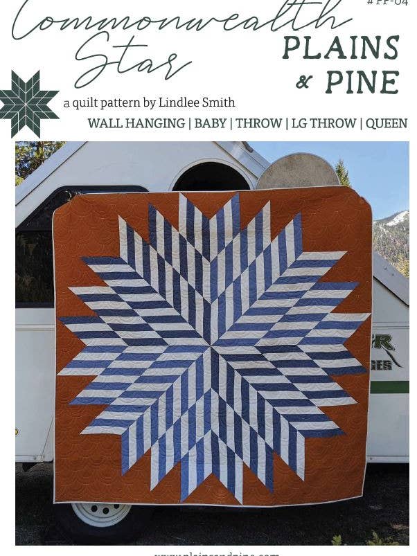 PP-04 Padrão de Colcha Estrela da Commonwealth por atacado de Plains and Pine