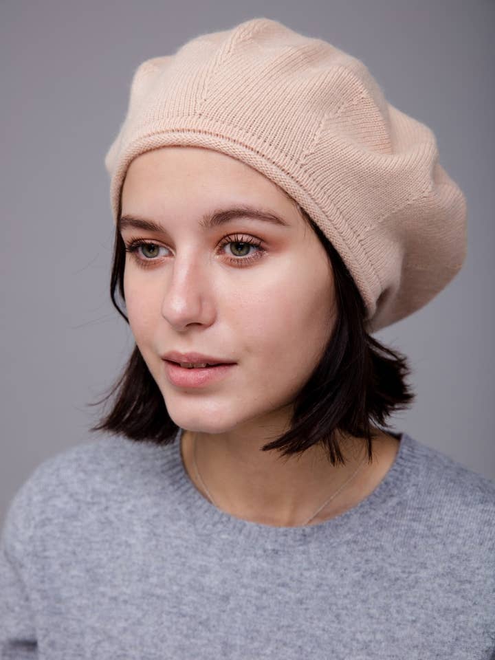 Kasjmier baret hoed voor wholesale door Mongulai