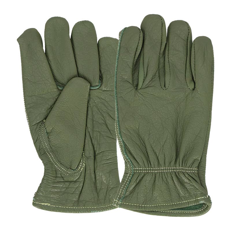 Esschert Design USA - Wholesale Gloves - Women's - Leather Gloves, Green - Medium1