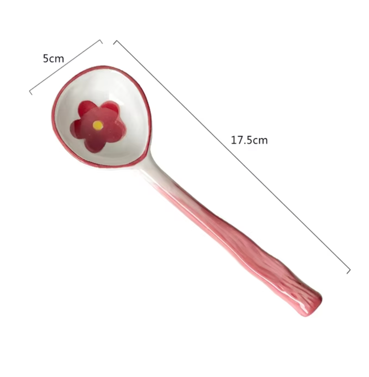 Homerely (We Cover All Import Duties) – wholesale Table spoon (cutlery) – Cute Design Ceramic Long Handle Soup Spoon0