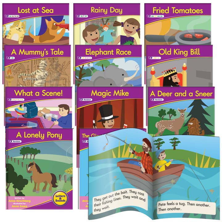 Bogstaver & Lyde Fase 5 Sæt 1 Fiktion for engroshandel hos Junior Learning Inc.