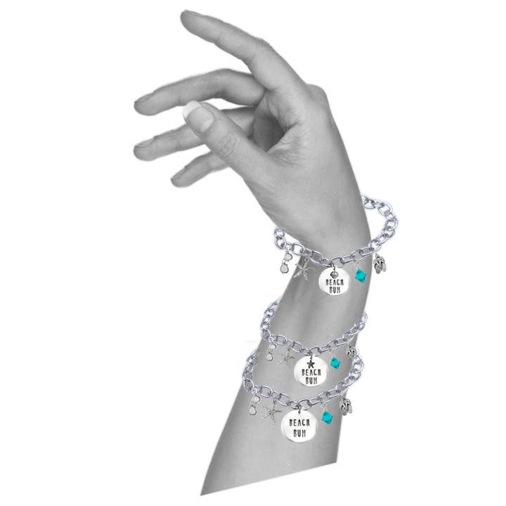 The Sassy Apple – Pulseira com pendente por atacado – Pulseira de fonte Beach Bum Skinny Caps1