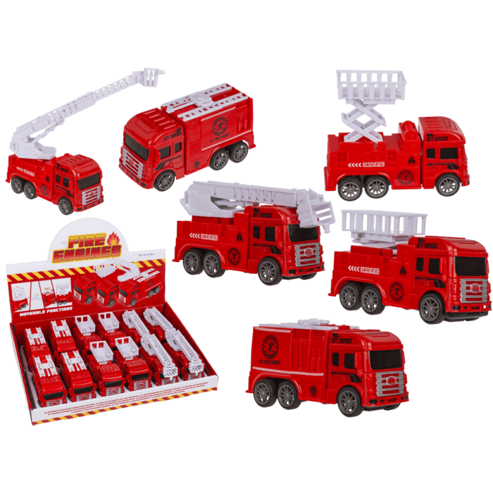 Out of the blue KG - Wholesale Toy Car/Truck - Kids - Fire Engines, with friction movement & moveable0