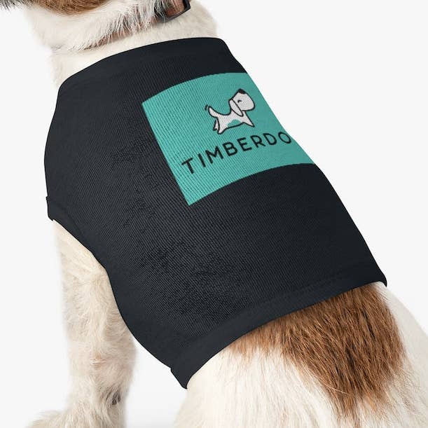 Camiseta sin mangas Timberdog para mascotas, logotipo original de Aqua para venta al por mayor de TIMBERDOG