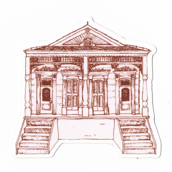 New Orleans Queen Anne Double Sticker for wholesale by Statement Goods