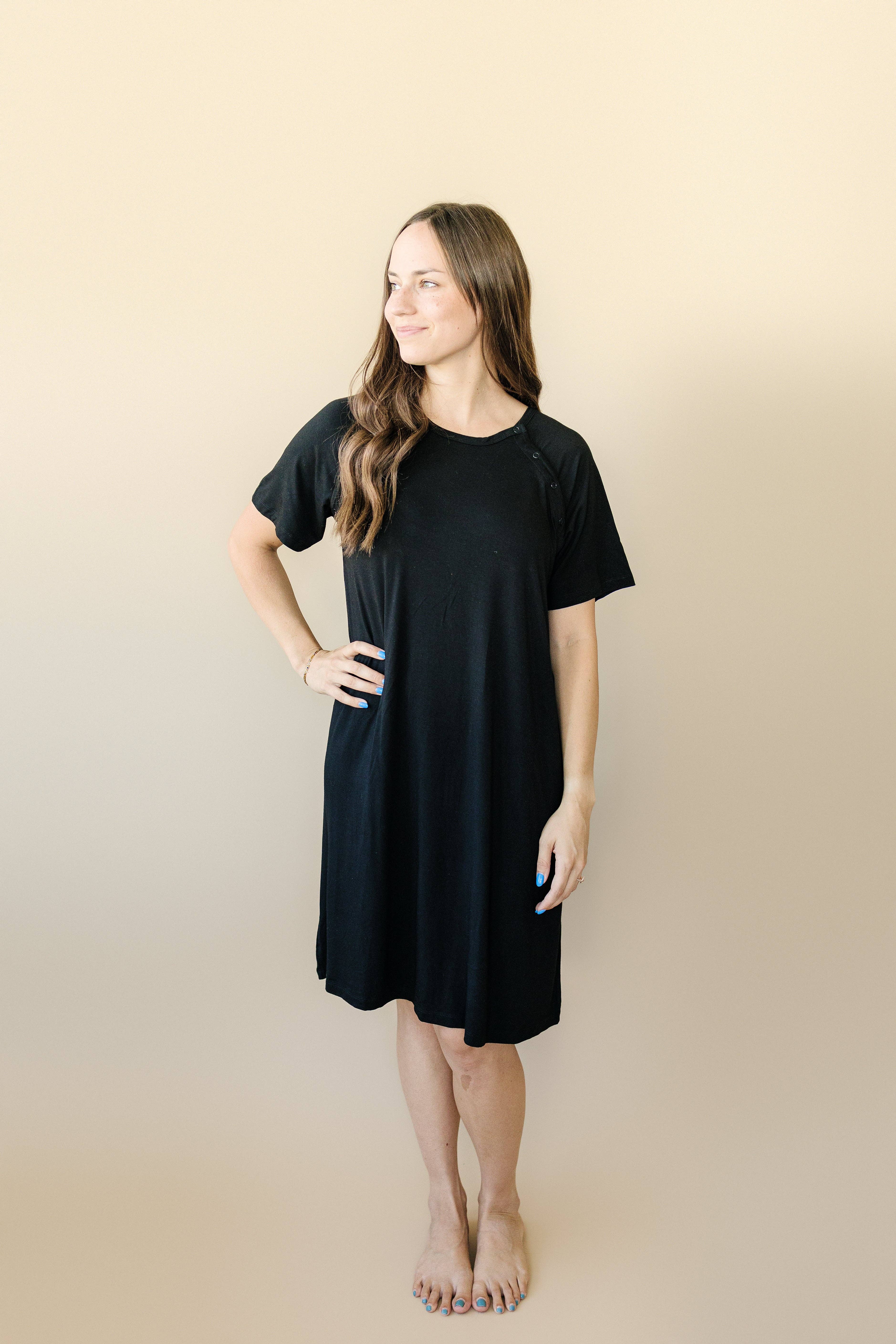 Little Joy Co. - Vente Robe - Robe de travail et d'accouchement en bambou pour femmes - adaptée à l'allaitement17