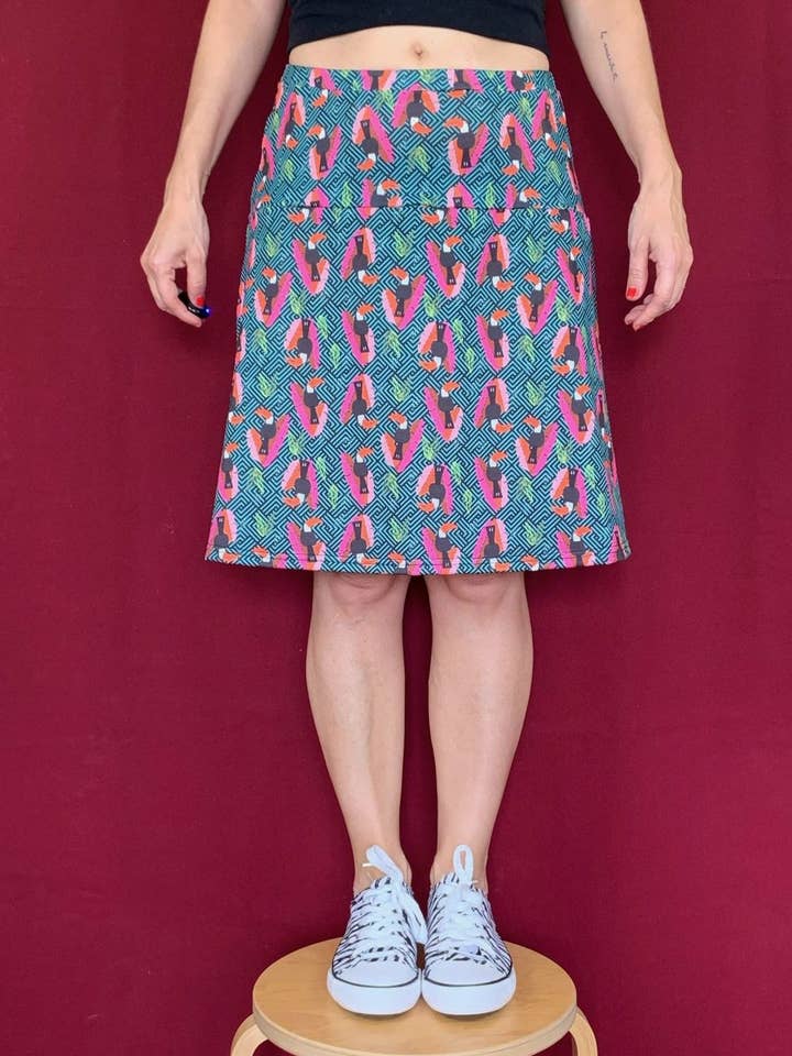 Saia Milena - Impressão Tucanes por atacado de La Compiano