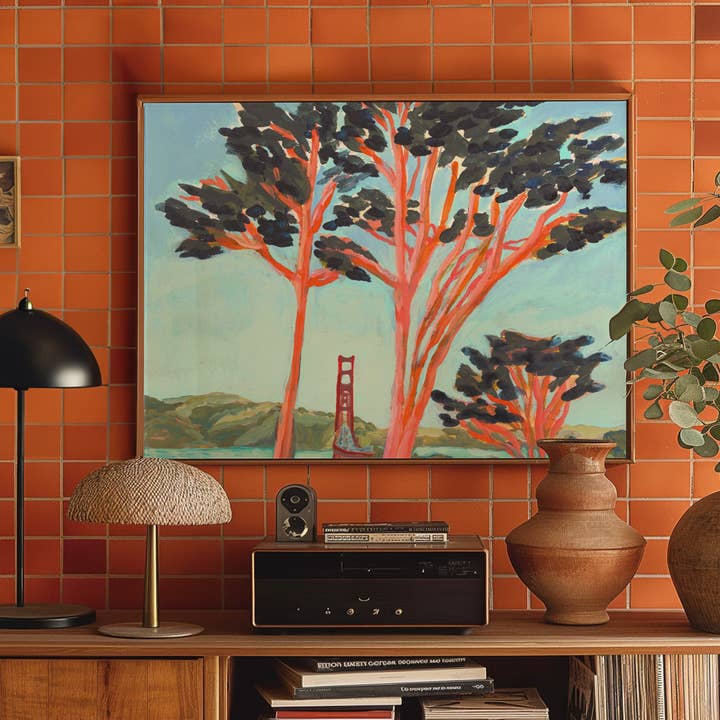 San Francisco Golden Gate Bridge Print for wholesale by El Baker Art