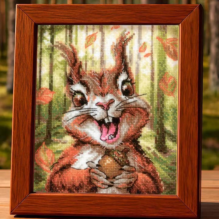 RIOLIS - Wholesale Embroidery/Cross Stitch Supplies - Cross Stitch Kit From Riolis 2302 Nutty Delight2