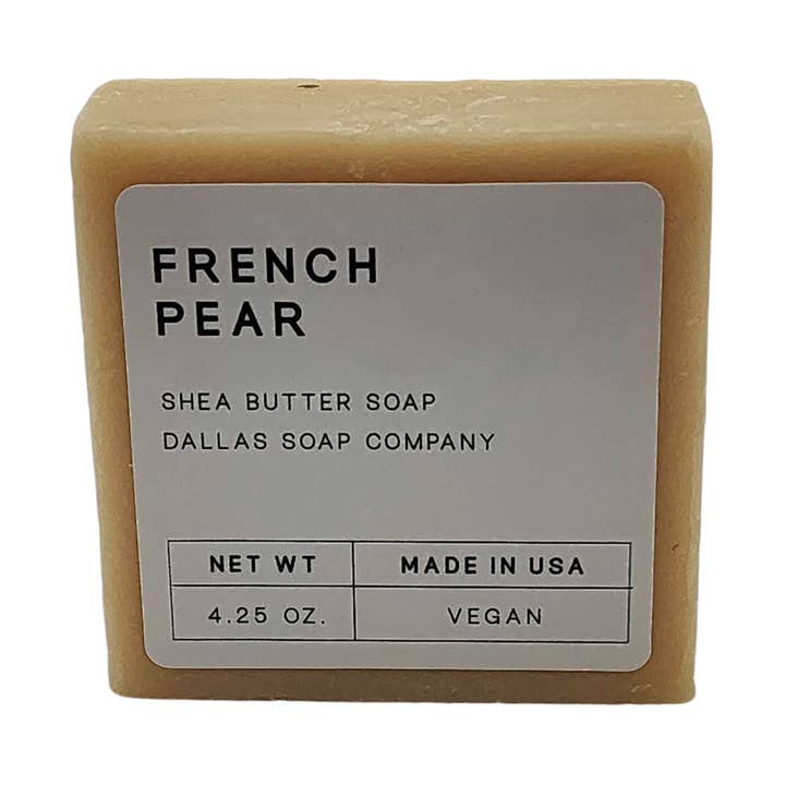 French Pear Shea Butter Soap for wholesale by Dallas Soap Company