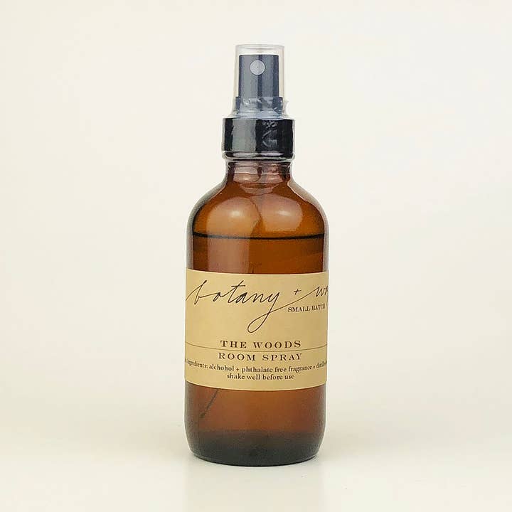 The Woods 4oz. Room Spray for wholesale by botany+wax