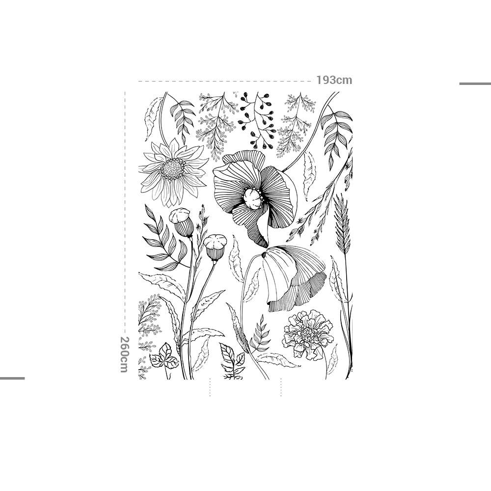 APdecoration - Vendita all'ingrosso Carta da parati - Sfondi tessili adesivi Savy Flowers3