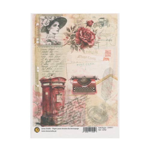 Decoupage - Rijstpapier - Letter vintage voor wholesale door Atiladecor, Artesanato Lda