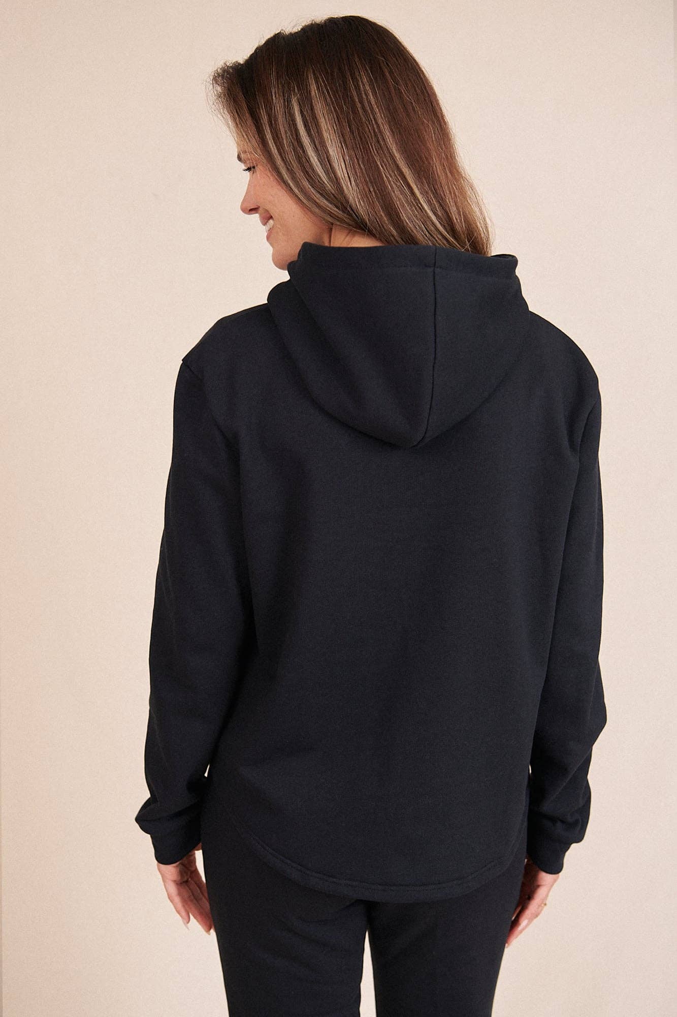 INADEA - Wholesale Hoodie - Maternity - ALIYAH Black Hoodie1