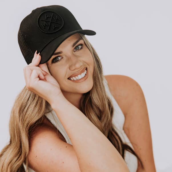 Black Mama X™ Blackout Premium Trucker Hat for wholesale on Faire0