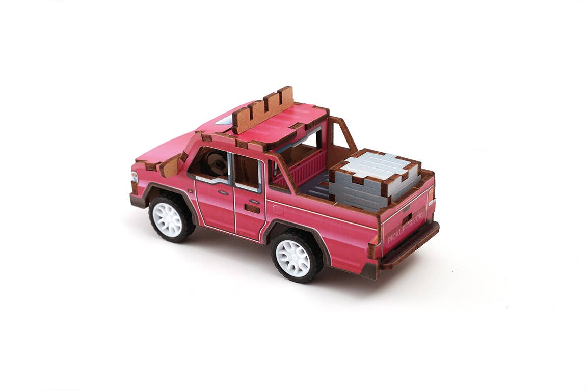 Graine Créative - Wholesale Toy Car/Truck - Kids - 3D WOOD MODEL PICKUP VEHICLE5