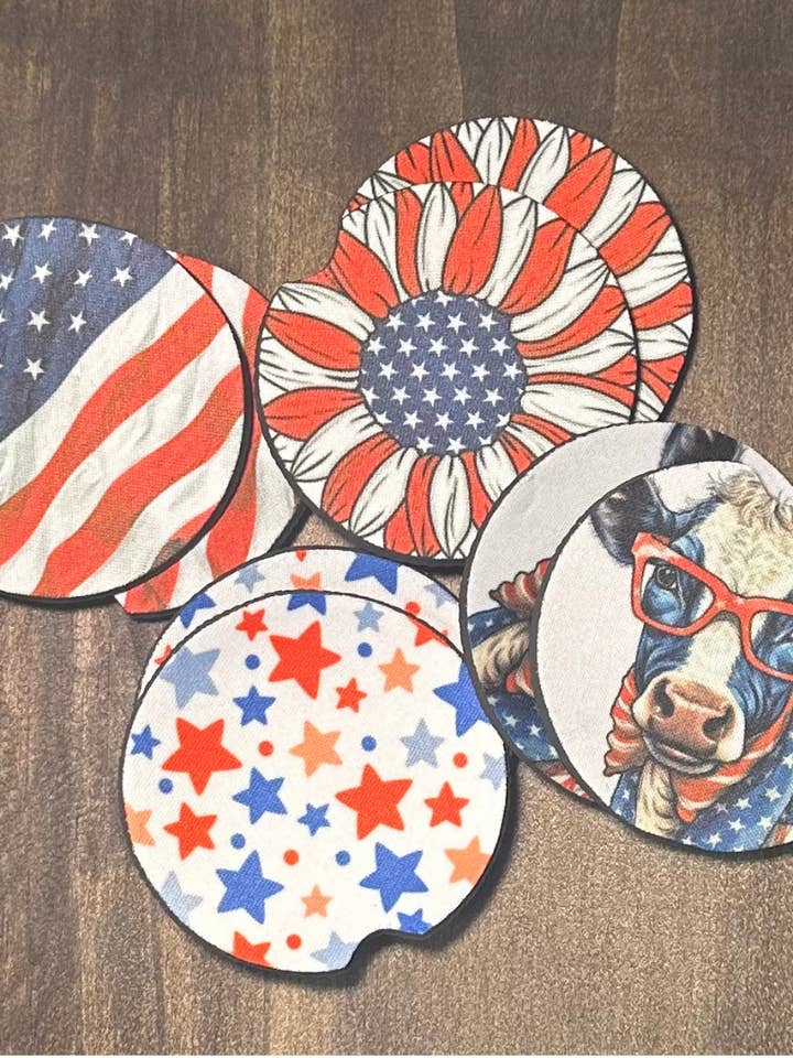 USA Car Coaster for wholesale by BDN Boutique