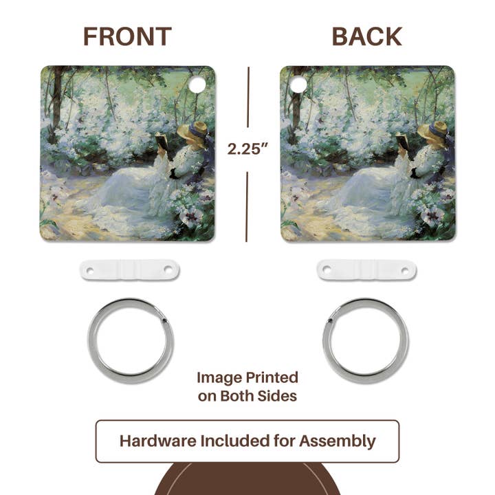 3dRose – wholesale Keychain – Unisex – 3dRose, Delicious Solitude by Frank Bramley Impressionist , Key Chain4