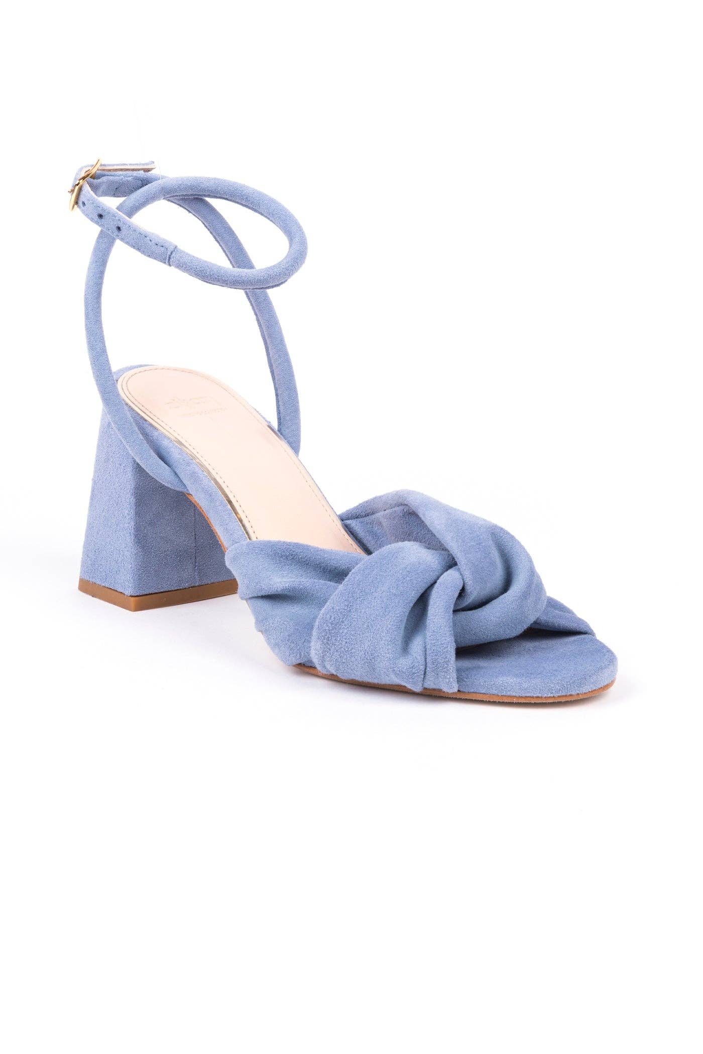 Zilian – wholesale Högklackade skor - Dam – Bröllopssandaler med hög klack 7,5 cm, ankelremmar och knutdetalj i mocka9