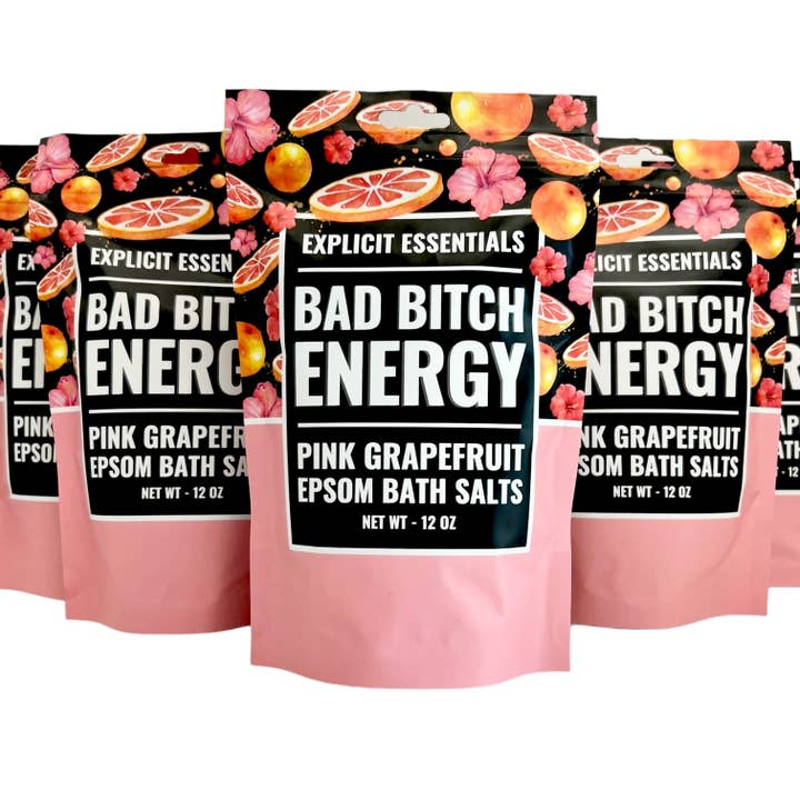 Explicit Essentials - Wholesale Bath Salts - Bad Bitch Energy Bath Salts 12oz Bag