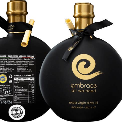 Emporio Sicilia - Wholesale Olive Oil - Olio Embrace - Monocultivar Nocellara del Belice - Embrace1