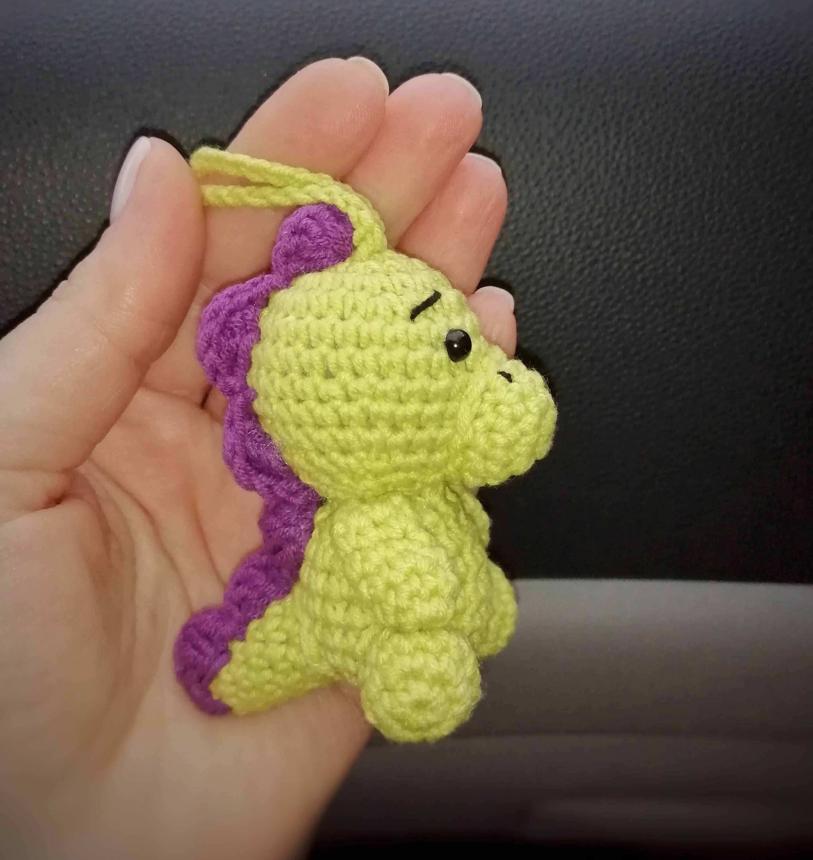 TOMOPOD LLC - Wholesale Car Decorative Charm - Unisex - Crochet Dinosaur Car Hanging, Kawaii Dino Car Accessory8