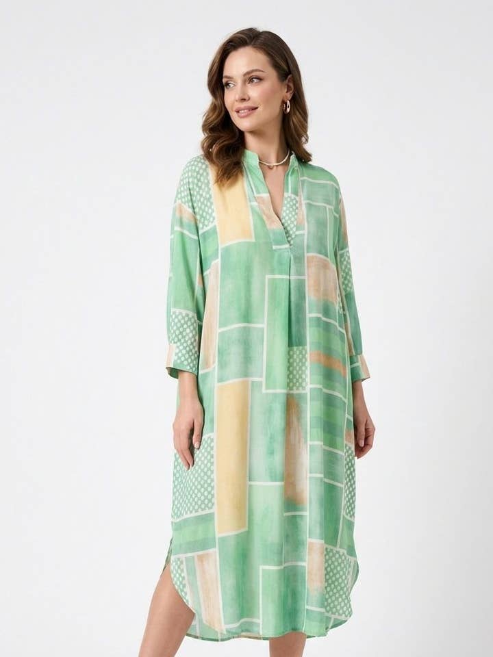 Geometric Print Dress Art 3852 for wholesale by Nota bene