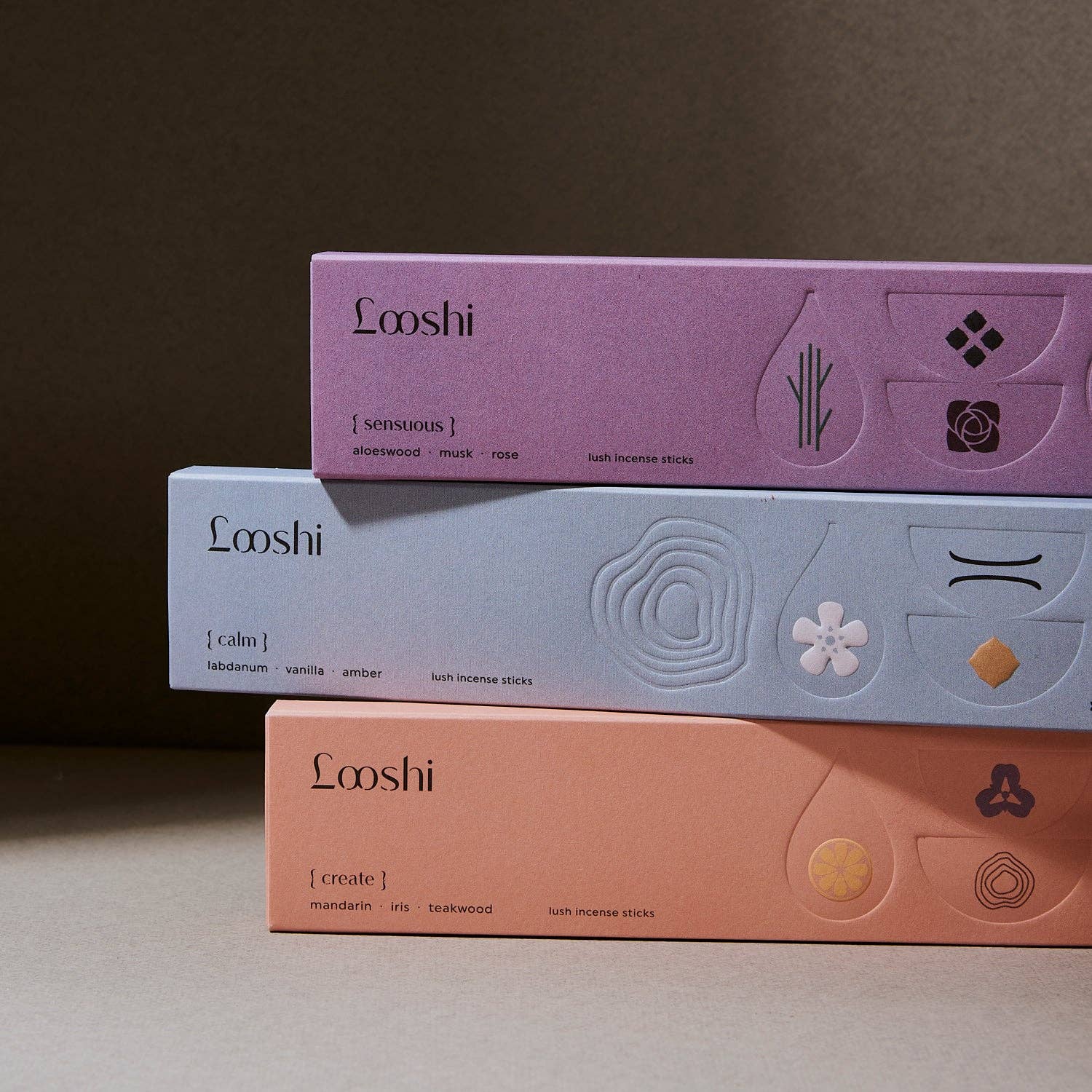 Looshi - Wholesale Incense - CALM Natural Incense Sticks with Labdanum, Vanilla Bean, Amber2