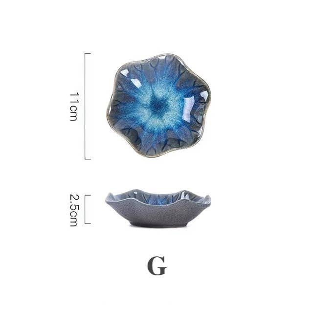 Homerely (We Cover All Import Duties) – wholesale Decorative plate/dish/bowl – Ceramic Flower Shape Plate6