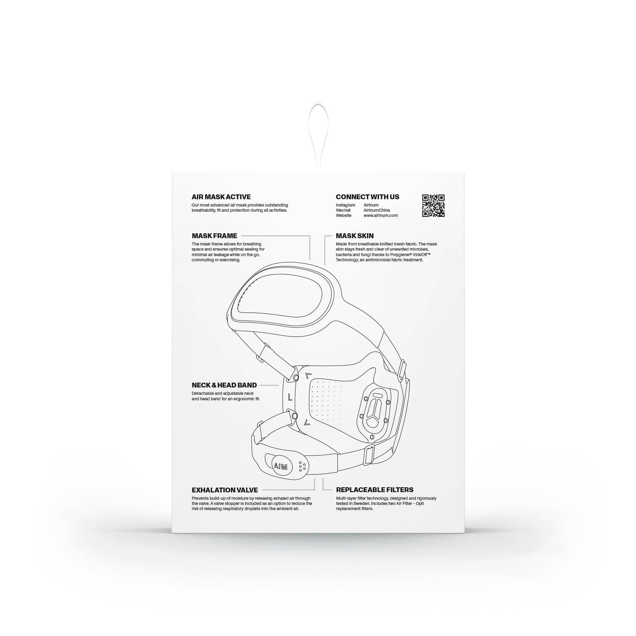 Storm Black Air Mask Active (KN95, reusable facemask) for wholesale on Faire17