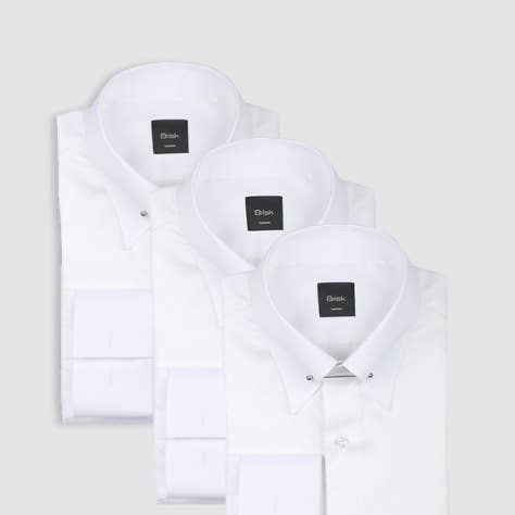 Egyptian White 60's Poplin Collar Pin Shirt - 3 Pack Bundle and other Purchase Wholesale 609a. Free Returns & Net 60 Terms on Faire trending on Faire.