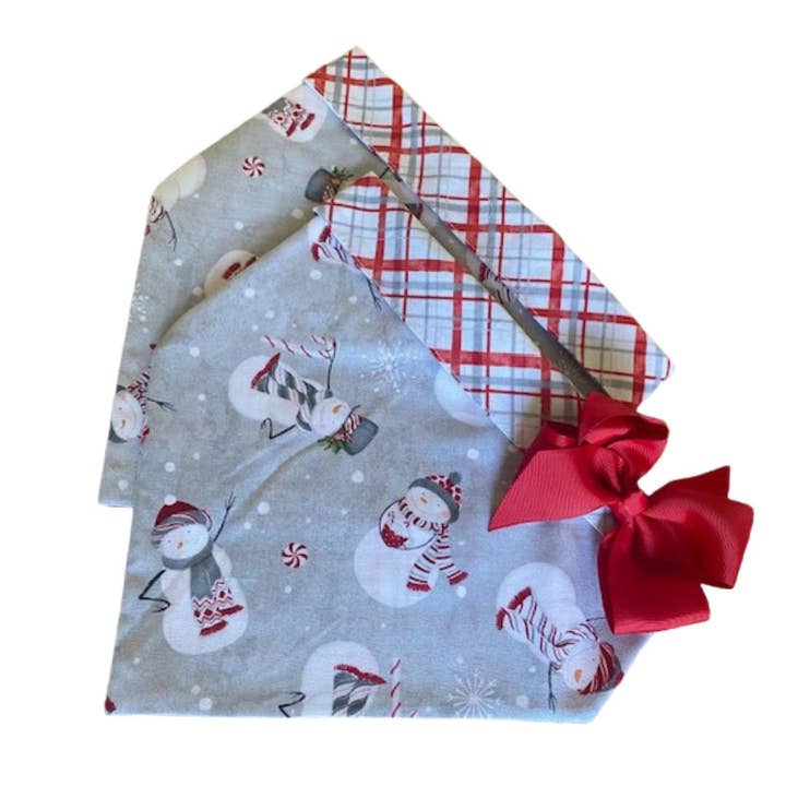 Snowmen on Grey for wholesale by Chloe & Max LLC